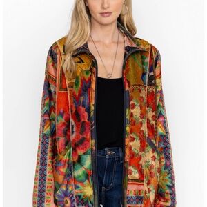 JOHNNY WAS JOAN ZIP SHERPA JACKET. Reversible